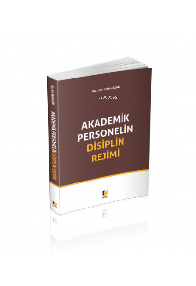 Akademik Personelin Disiplin Rejimi - Kerim Azak | Yeni ve İkinci El U