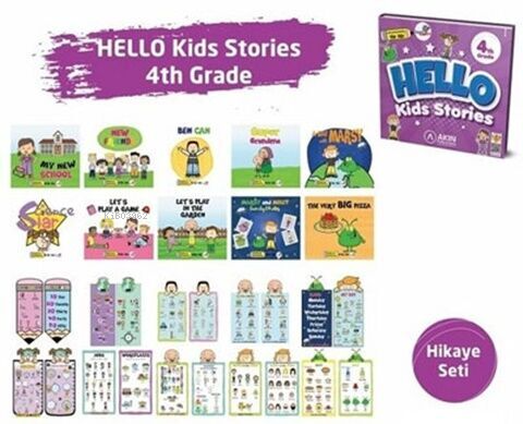 Akın Publishing Yayınları 4. Sınıf Hello Kids Stories - Bilge Bağcı | 