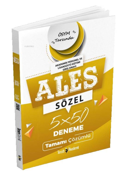 Ales Sözel 5 X50 Denemetamamı Çözümlü - Kolektif | Yeni ve İkinci El U