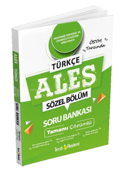 Ales Türkçe Tamamı Çözümlü Soru Bankası - Kolektif | Yeni ve İkinci El