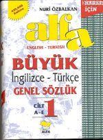 Alfa Büyük İngilizce-Türkçe Genel Sözlük (3 Cilt Takım) 450.000 Kelime