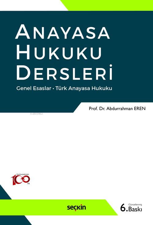 Anayasa Hukuku Dersleri - Abdurrahman Eren | Yeni ve İkinci El Ucuz Ki