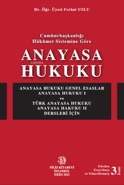 Anayasa Hukuku - Ferhat Uslu | Yeni ve İkinci El Ucuz Kitabın Adresi