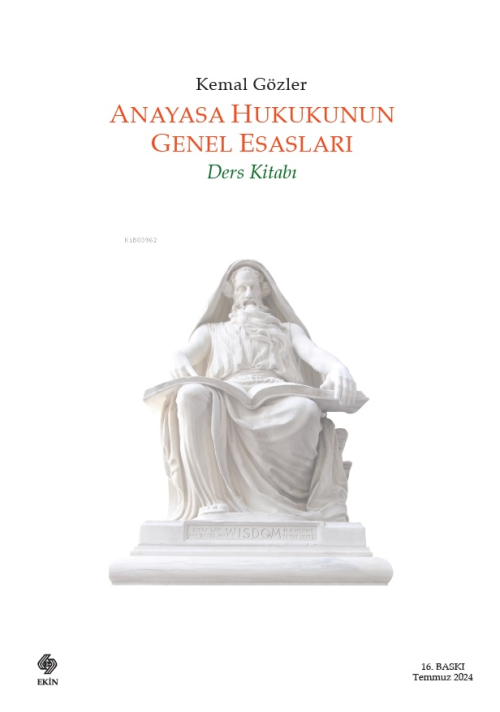 Anayasa Hukukunun Genel Esasları;Ders Kitabı - Kemal Gözler | Yeni ve 