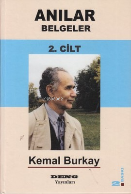 Anılar Belgeler (Cilt 2) (Ciltli) - Kemal Burkay- | Yeni ve İkinci El 