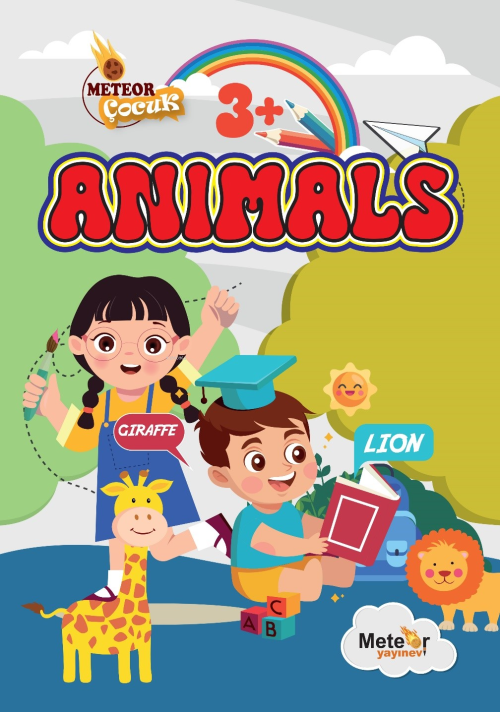 Animals (Hayvanlar) ;Türkçe – İngilizce Boyama Kitabı - Umut Öz | Yeni