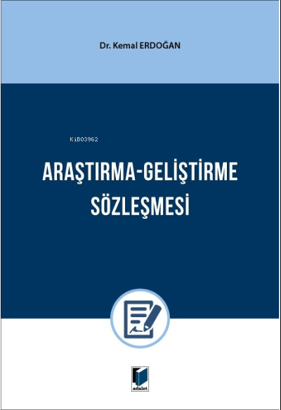 Araştırma - Geliştirme Sözleşmesi - Kemal Erdoğan | Yeni ve İkinci El 