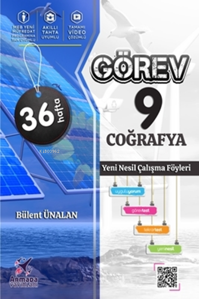 Armada 9.Sınıf Görev Coğrafya Yeni Nesil Çalışma Föyleri 36 Hafta - Bü