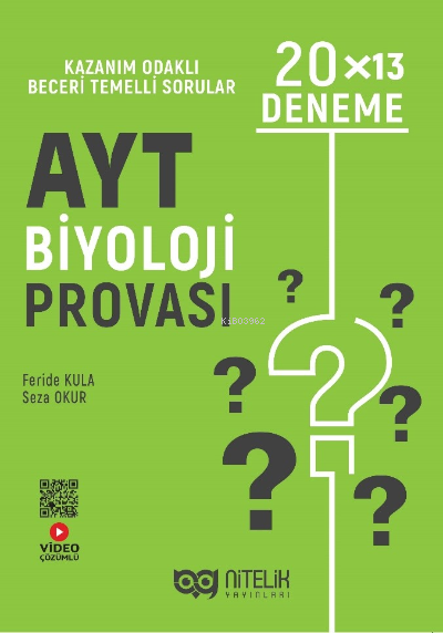 AYT Biyoloji Provası 20*13 Deneme - Feride Kula | Yeni ve İkinci El Uc