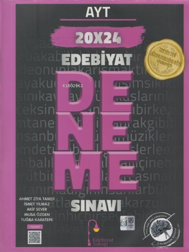 AYT Edebiyat 20 x 24 Deneme Sınavı - Ahmet Ziya Tamer | Yeni ve İkinci