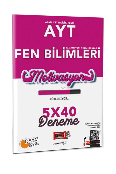 AYT Fen Bilimleri 5x40 Deneme - Yusuf Karakaya | Yeni ve İkinci El Ucu