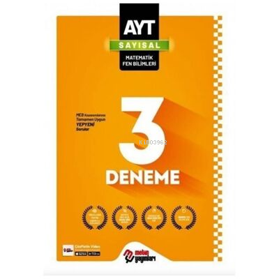 AYT Sayısal 3'lü Deneme - Kolektif | Yeni ve İkinci El Ucuz Kitabın Ad