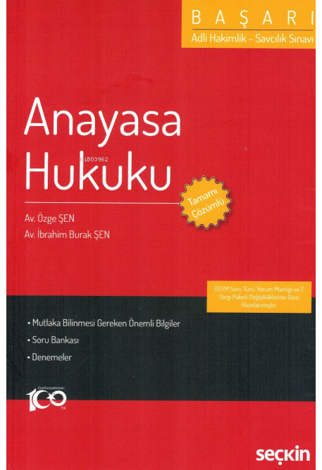 Başarı Anayasa Hukuku - Özge Şen | Yeni ve İkinci El Ucuz Kitabın Adre