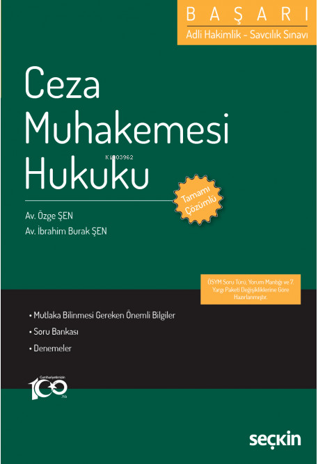 Başarı Ceza Muhakemesi Hukuku - Özge Şen | Yeni ve İkinci El Ucuz Kita