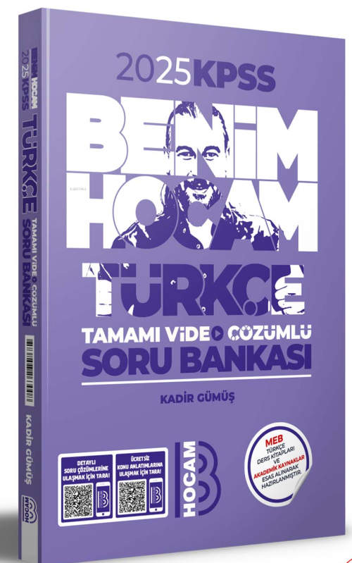 Benim Hocam Yayınları 2025 KPSS Türkçe Tamamı Video Çözümlü Soru Banka