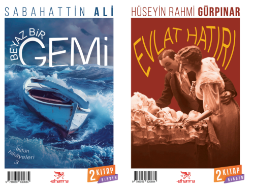 Beyaz Bir Gemi - Evlat Hatırı;2 Kitap Birden - Sabahattin Ali | Yeni v