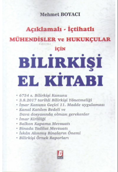 Bilirkişi El Kitabı Açıklamalı - Mehmet Boyacı | Yeni ve İkinci El Ucu