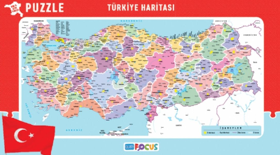 Blue Focus Türkiye Haritası ( Küçük Boy ) - Puzzle - | Yeni ve İkinci 