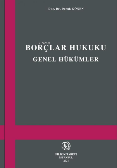 Borçlar Hukuku Genel Hükümler - Doruk Gönen | Yeni ve İkinci El Ucuz K