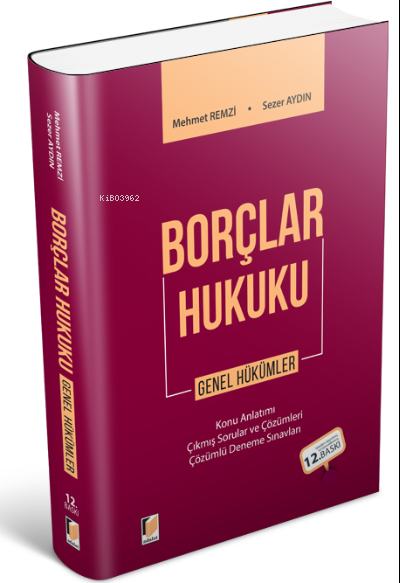 Borçlar Hukuku Özel Hükümler - Mehmet Remzi | Yeni ve İkinci El Ucuz K