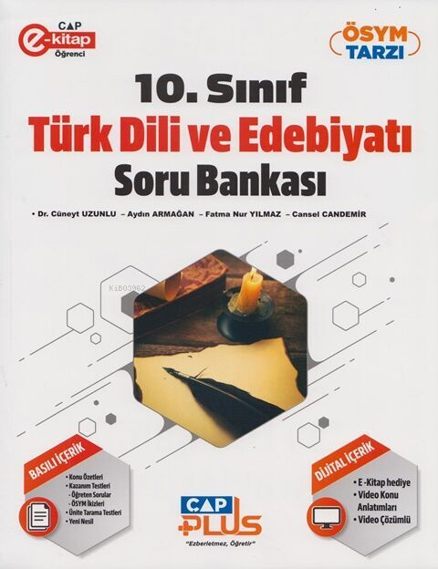 Çap Yayınları 10. Sınıf Türk Dili ve Edebiyatı Plus Soru Bankası - Cün