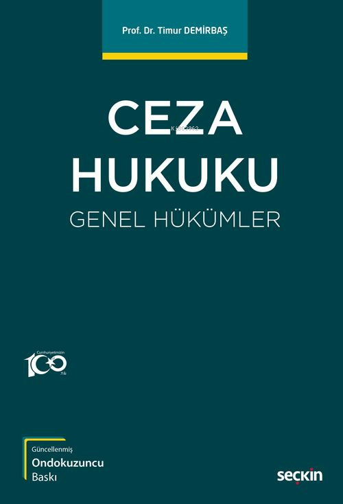 Ceza Hukuku;Genel Hükümler - Timur Demirbaş | Yeni ve İkinci El Ucuz K