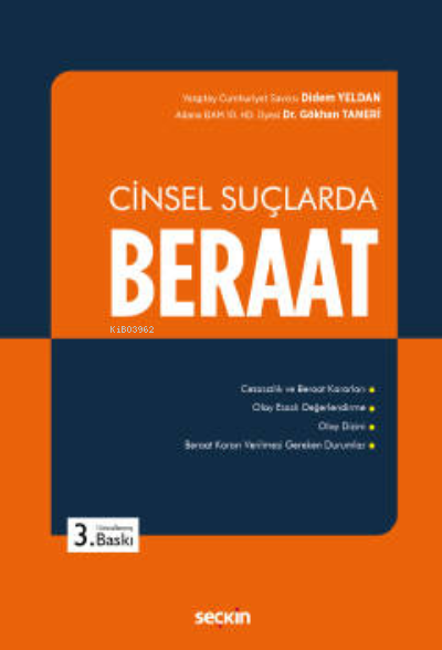 Cinsel Suçlarda Beraat - Gökhan Taneri | Yeni ve İkinci El Ucuz Kitabı