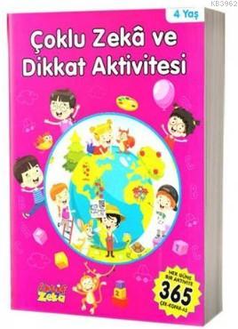 4 Yaş Çoklu Zeka ve Dikkat Aktivitesi - Pembe Kitap - Kolektif | Yeni 