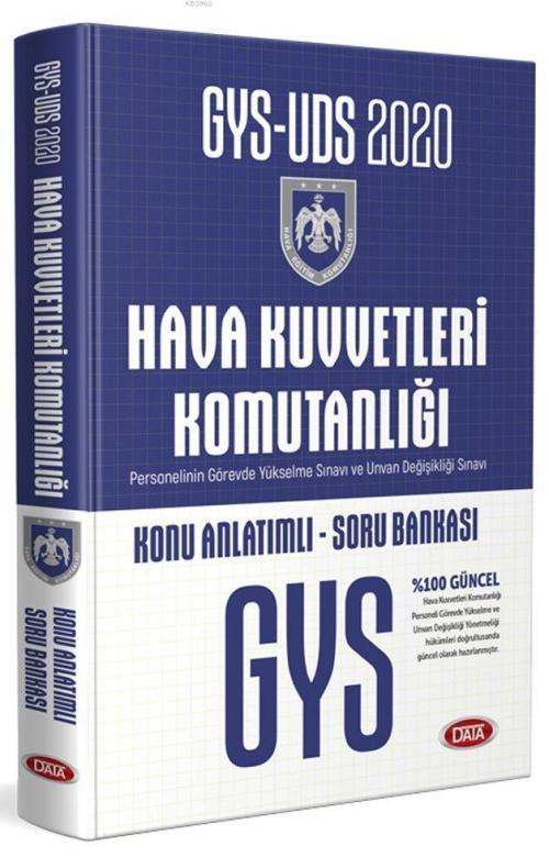 Data Yayınları 2020 GYS UDS Hava Kuvvetleri Komutanlığı Konu Anlatımlı