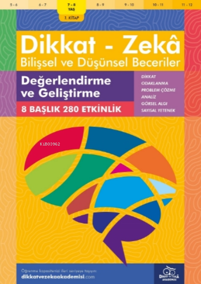 Değerlendirme ve Geliştirme ( 7 - 8 Yaş 1 Kitap, 144 Etkinlik ) - Andr