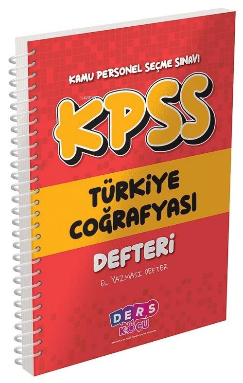 Ders Koçu KPSS Türkiye Coğrafyası Defteri Ders Koçu Yayınları - Kolekt