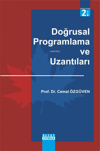 Doğrusal Programlama ve Uzantıları - Cemal Özgüven | Yeni ve İkinci El