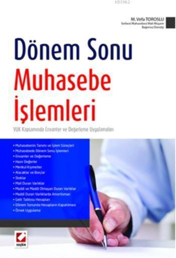 Dönem Sonu Muhasebe İşlemleri Mahmut Vefa Toroslu