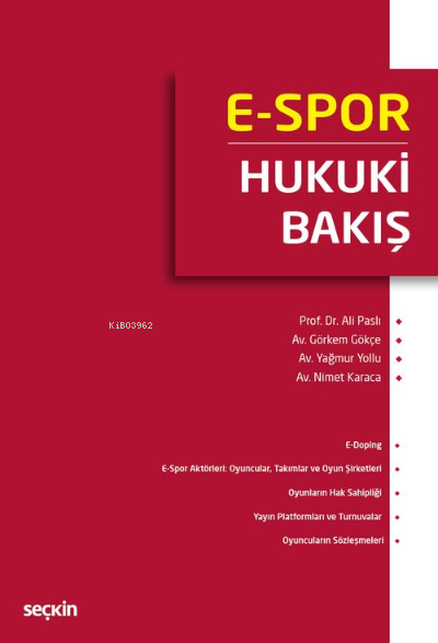 E–Spor: Hukuki Bakış - Ali Paslı | Yeni ve İkinci El Ucuz Kitabın Adre