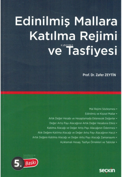 Edinilmiş Mallara Katılma Rejimi ve Tasfiyesi - Zafer Zeytin | Yeni ve