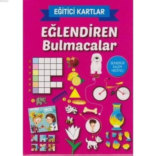 Eğlendiren Bulmacalar - Eğitici Kartlar Silinebilir Kalem Hediyeli - I