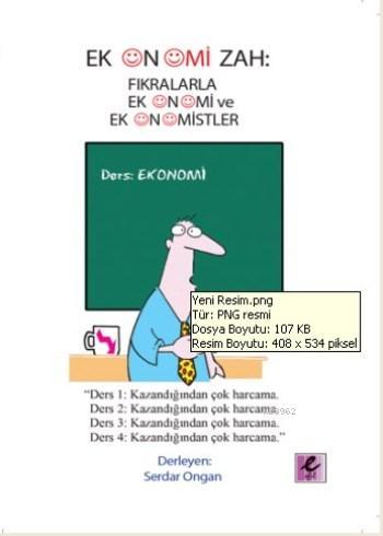 Ekonomizah - Serdar Ongan | Yeni ve İkinci El Ucuz Kitabın Adresi