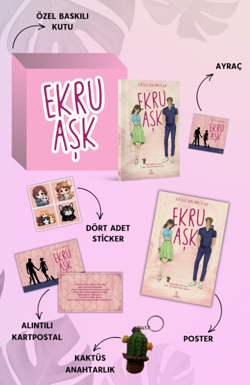 Ekru Aşk Özel Kutulu Set - Gülcan Mutaf | Yeni ve İkinci El Ucuz Kitab