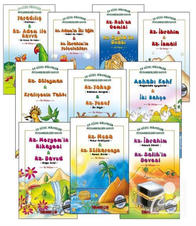 En Güzel Hikayeler Peygamberlerin Hayatı (Renkli, 10 Kitap Set) - Sani