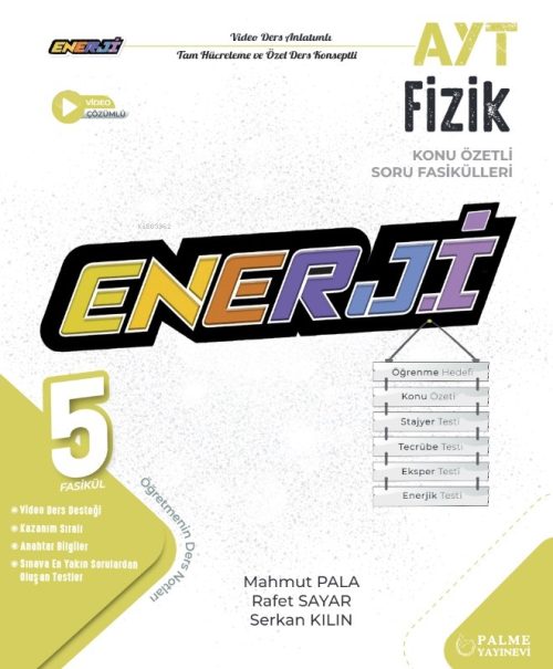 Enerji Ayt Fizik Konu Özetli Soru Fasikülleri - Mahmut Pala | Yeni ve 