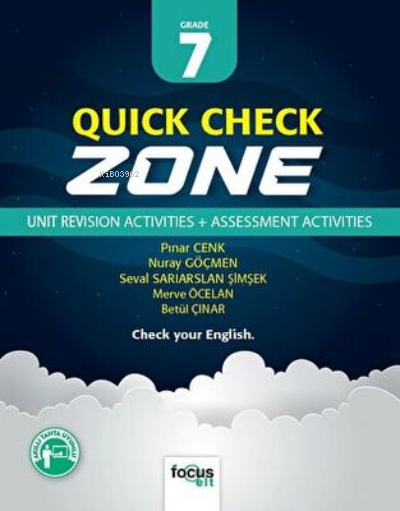 English Zone 7 -Quick Check - Pınar Cenk | Yeni ve İkinci El Ucuz Kita