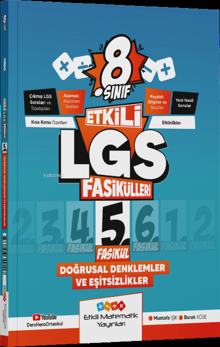 Etkili Matematik Yayınları LGS 8. Sınıf Etkili Fasikül Doğrusal Denkle