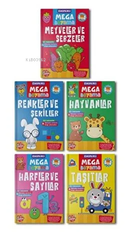 Etkinlikli Mega Boyama Serisi 5 Kitap Takım - Kolektif | Yeni ve İkinc