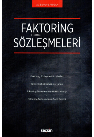 Faktoring Sözleşmeleri - Berkay Sarıgan | Yeni ve İkinci El Ucuz Kitab