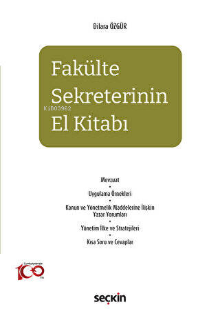 Fakülte Sekreterinin El Kitabı - Dilara Özgür | Yeni ve İkinci El Ucuz