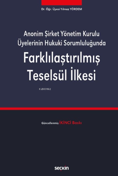 Farklılaştırılmış Teselsül İlkesi - Yılmaz Yördem | Yeni ve İkinci El 