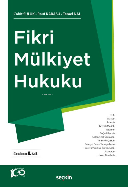 Fikri Mülkiyet Hukuku - Rauf Karasu | Yeni ve İkinci El Ucuz Kitabın A