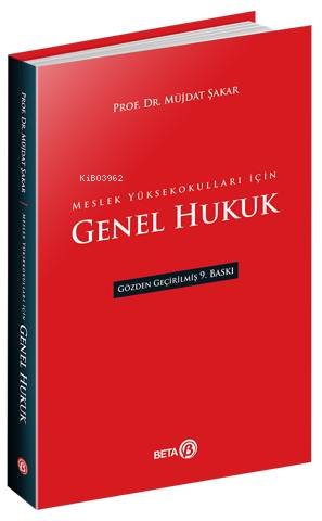 Genel Hukuk (Meslek Yüksekokulları için) - Müjdat Şakar | Yeni ve İkin