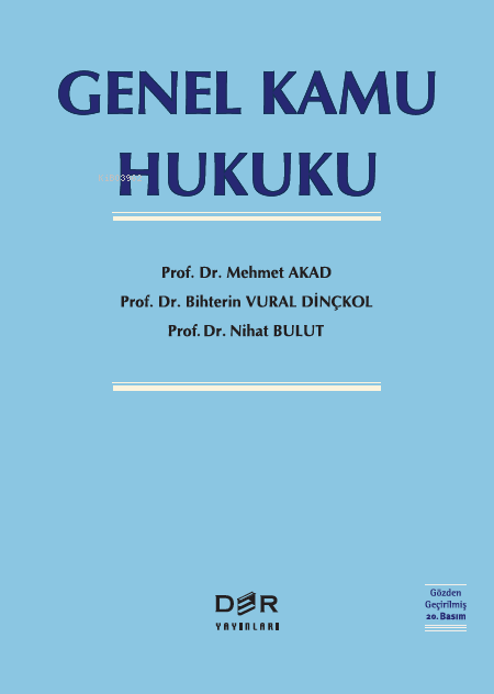 Genel Kamu Hukuku - Mehmet Akad | Yeni ve İkinci El Ucuz Kitabın Adres