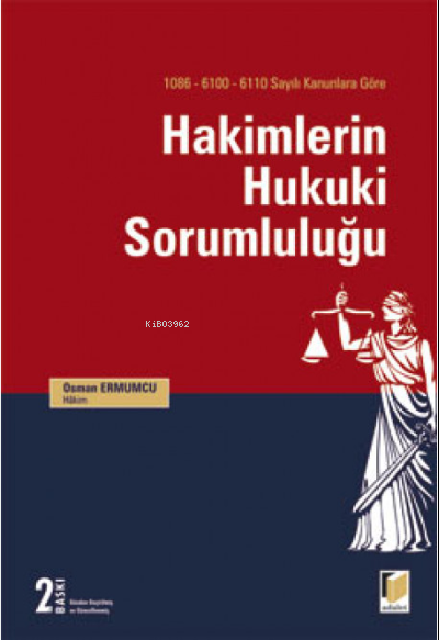 Hakimlerin Hukuki Sorumluluğu - Osman Ermumcu- | Yeni ve İkinci El Ucu